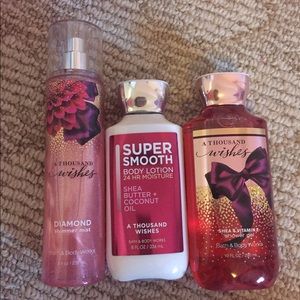Bath and Body Works a thousand wishes mini set